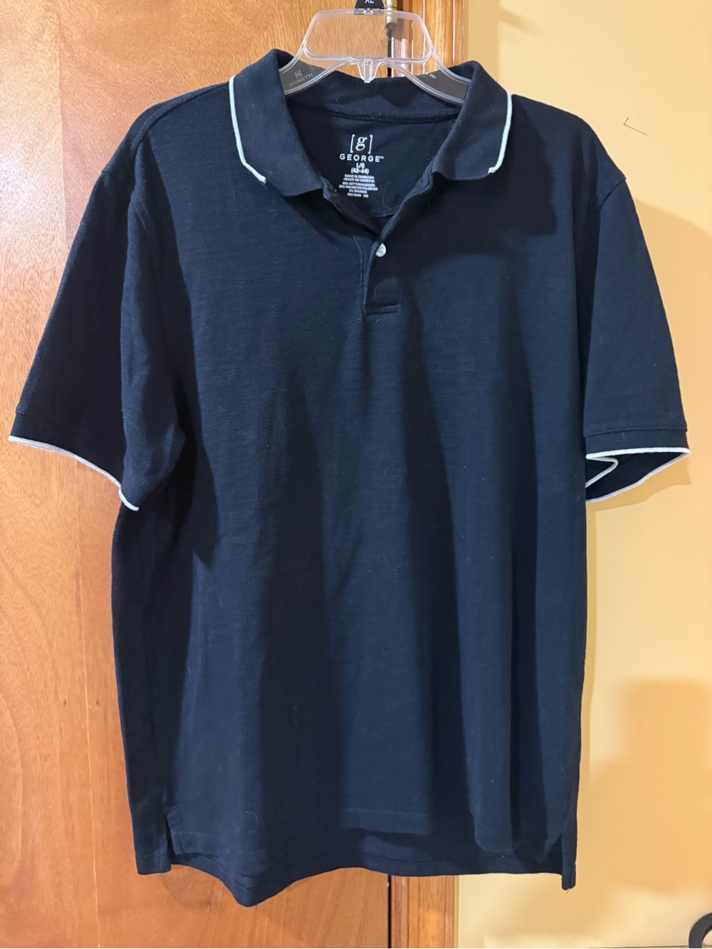 George Black Polo with White Trim